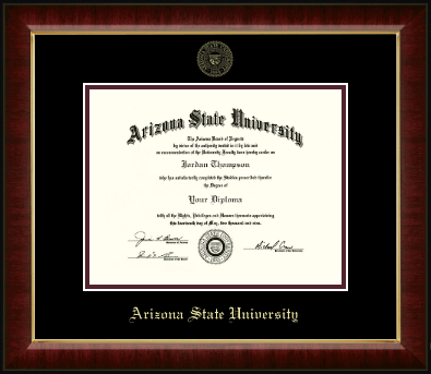 Arizona State University diploma frame - Gold Embossed Diploma Frame in Murano