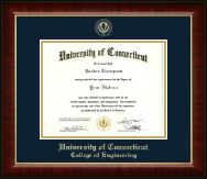 University of Connecticut diploma frame - Gold Embossed Diploma Frame in Murano