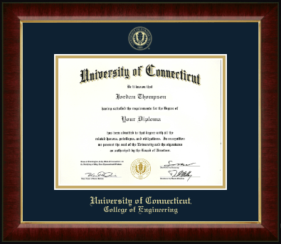 University of Connecticut diploma frame - Gold Embossed Diploma Frame in Murano