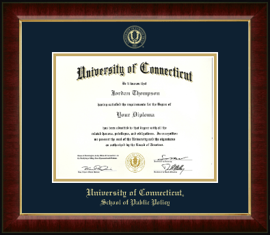 University of Connecticut diploma frame - Gold Embossed Diploma Frame in Murano