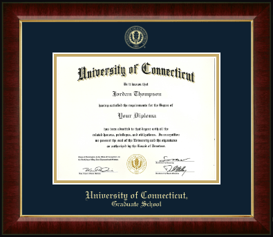 University of Connecticut diploma frame - Gold Embossed Diploma Frame in Murano