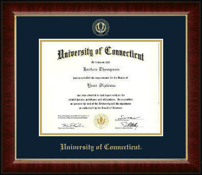 University of Connecticut diploma frame - Gold Embossed Diploma Frame in Murano