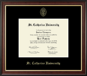 St. Catherine University Gold Embossed Diploma Frame in Studio Gold