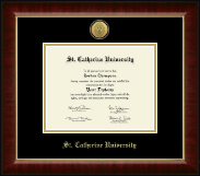 St. Catherine University Gold Engraved Medallion Diploma Frame in Murano