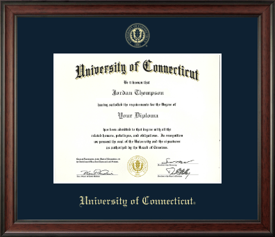 University of Connecticut diploma frame - Gold Embossed Diploma Frame in Studio