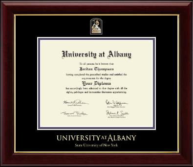 University at Albany State University of New York diploma frame - Masterpiece Medallion Diploma Frame in Gallery