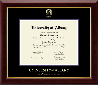 University at Albany State University of New York diploma frame - Gold Embossed Diploma Frame in Gallery