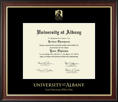 University at Albany State University of New York diploma frame - Gold Embossed Diploma Frame in Studio Gold
