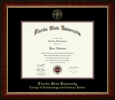 Florida State University diploma frame - Gold Embossed Diploma Frame in Murano