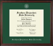Southern Polytechnic State University Silver Embossed Diploma Frame in Studio