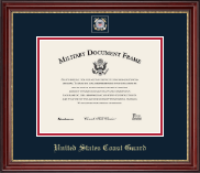 United States Coast Guard certificate frame - Masterpiece Medallion Certificate Frame in Kensington Gold