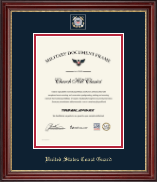 United States Coast Guard certificate frame - Masterpiece Medallion Certificate Frame in Kensington Gold