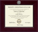 Trinity Christian College diploma frame - Century Silver Engraved Diploma Frame in Cordova