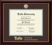 Tufts University diploma frame - Masterpiece Medallion Diploma Frame in Gallery