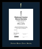 National Junior Honor Society Gold Embossed Certificate Frame in Metro