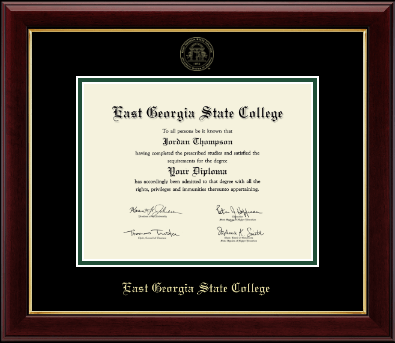 East Georgia State College diploma frame - Gold Embossed Diploma Frame in Gallery