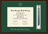 East Georgia State College Tassel Edition Diploma Frame in Delta