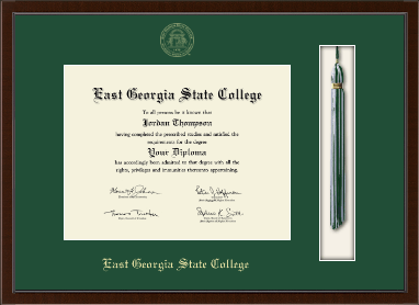 East Georgia State College diploma frame - Tassel & Cord Diploma Frame in Delta