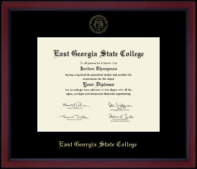 East Georgia State College diploma frame - Gold Embossed Achievement Edition Diploma Frame in Academy