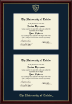 The University of Toledo diploma frame - Double Diploma Frame in Galleria