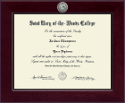 Saint Mary-of-the-Woods College diploma frame - Century Silver Engraved Diploma Frame in Cordova
