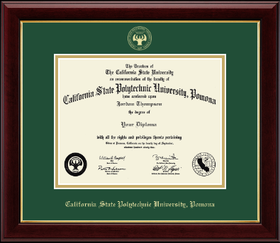California State Polytechnic University, Pomona diploma frame - Gold Embossed Diploma Frame in Gallery