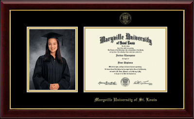 Maryville University of St. Louis diploma frame - Gold Embossed Photo and Diploma Frame in Gallery