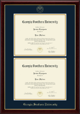 Georgia Southern University diploma frame - Double Diploma Frame in Gallery
