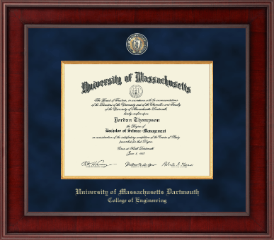 University of Massachusetts Dartmouth diploma frame - Presidential Masterpiece Diploma Frame in Jefferson