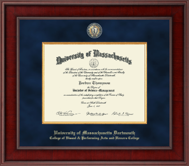 University of Massachusetts Dartmouth diploma frame - Presidential Masterpiece Diploma Frame in Jefferson