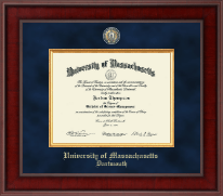 University of Massachusetts Dartmouth Presidential Masterpiece Diploma Frame in Jefferson