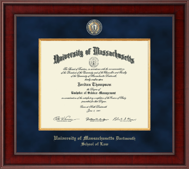 University of Massachusetts Dartmouth diploma frame - Presidential Masterpiece Diploma Frame in Jefferson