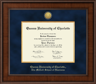 Queens University of Charlotte diploma frame - Presidential Gold Engraved Diploma Frame in Madison