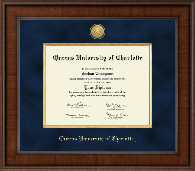 Queens University of Charlotte diploma frame - Presidential Gold Engraved Diploma Frame in Madison