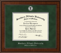 Southern Illinois University School of Medicine diploma frame - Presidential Silver Engraved Diploma Frame in Madison
