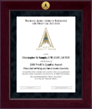 National Association of Insurance and Financial Advisors certificate frame - Millennium Gold Engraved Certificate Frame in Cordova