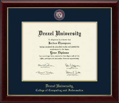 Drexel University diploma frame - Masterpiece Medallion Diploma Frame in Gallery