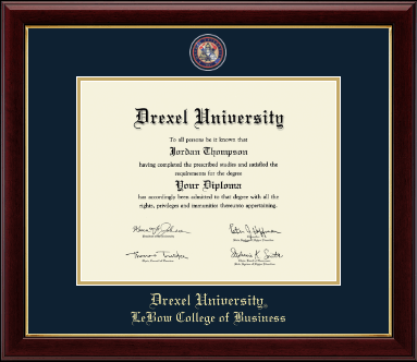 Drexel University diploma frame - Masterpiece Medallion Diploma Frame in Gallery