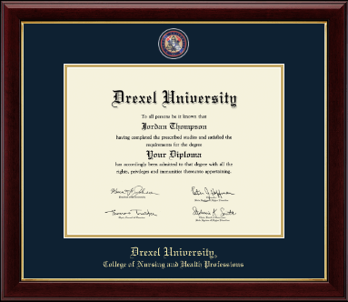 Drexel University diploma frame - Masterpiece Medallion Diploma Frame in Gallery
