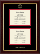Olivet College Double Diploma Frame in Gallery