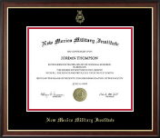 New Mexico Military Institute Gold Embossed Diploma Frame in Studio Gold