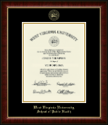 West Virginia University diploma frame - Gold Embossed Diploma Frame in Murano
