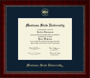 Montana State University Bozeman Gold Embossed Diploma Frame in Sutton