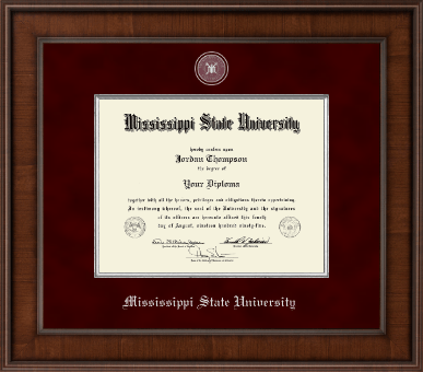 Mississippi State University diploma frame - Presidential Pewter Masterpiece Diploma Frame in Madison