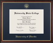 University of Florida diploma frame - Gold Embossed Diploma Frame in Studio Gold