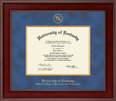 University of Kentucky diploma frame - Presidential Masterpiece Diploma Frame in Jefferson