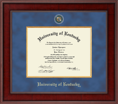 University of Kentucky diploma frame - Presidential Masterpiece Diploma Frame in Jefferson