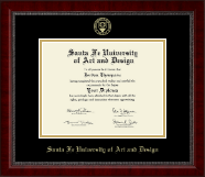 Santa Fe University of Art and Design diploma frame - Gold Embossed Diploma Frame in Sutton