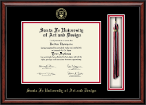 Santa Fe University of Art and Design diploma frame - Tassel & Cord Diploma Frame in Southport