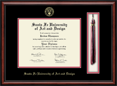 Santa Fe University of Art and Design diploma frame - Tassel & Cord Diploma Frame in Southport